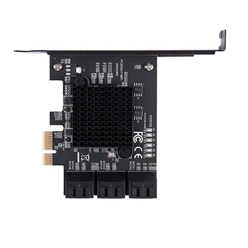 

Pci-E To Sata3.0 Expansion Card 6-Port 6G for Ssd Hdd Ipfs Mining Riser Card Expansion Ipfs Hard Disk