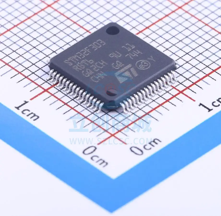 10 шт./лот Новый STM32F303RBT6 IC оригинальный чипсет | Электронные компоненты и
