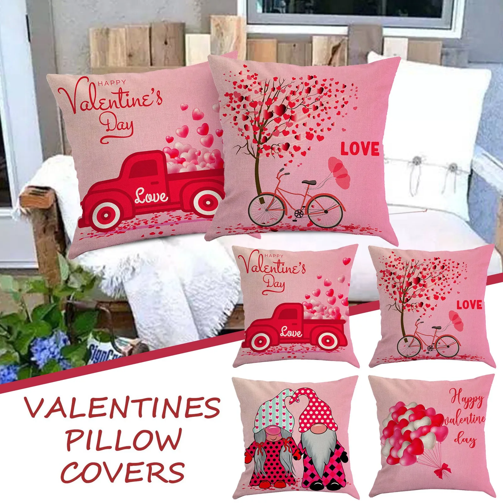 4 шт. чехол-подушка для куклы без лица на День святого Валентина | Дом и сад