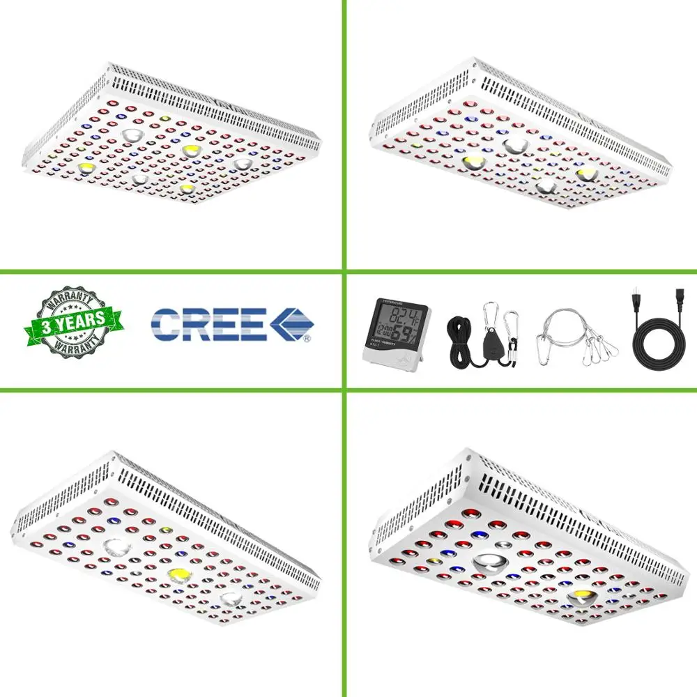 YAIYAN CREE Cob серия 1000W1500W2000W/3000W светодиодный светильник для выращивания растений