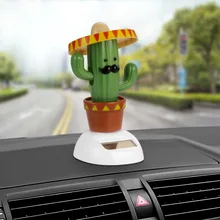 Автомобильный орнамент на солнечных батареях Танцующая качающаяся голова мультфильм Единорог кукла автомобильный декор для автомобильной приборной панели Симпатичные авто аксессуары