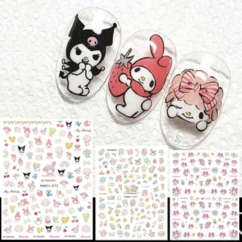 

Hanyi series sakura flower HANYI-71-73 TWINS STAR 3d Nail Art Stickers Decal Template diy nail tool decorations