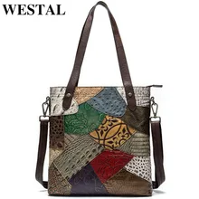 Женская сумка WESTAL из натуральной кожи, женские большие сумки на ремне, винтажные сумки через плечо, женские сумочки кожаные женские сумки