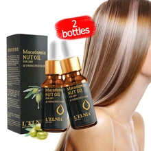 2 коробки, мощное масло для роста волос Macadamia, эссенция, лечение выпадения волос, травяное масло для сухого ухода за волосами, жидкое натуральное чистое масло ореха