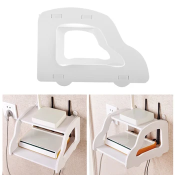 

Newest Router Storage Wall Rack Shelf Punch Free Bedroom Living Room TV Set-top Box Storage Holder