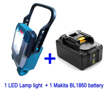 

18V 6000MAH 6.0AH li-ion battery LED Working Lamp Light For DeWalt Makita Milwaukee Bosch 14.4v 18V 20V Battery bl1860 battery