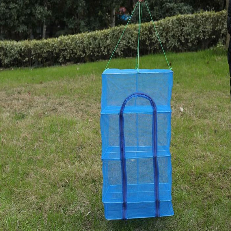 Outdoor Picnic Drying Net Foldable Storage Camping Hanging Basket Bag1 Pieceblack お中元