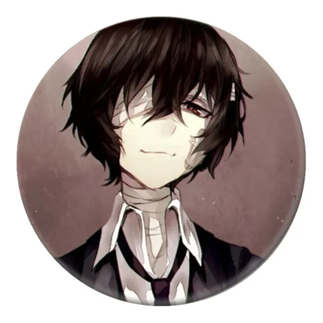 Free Shipping Anime Pin Bungo Stray Dogs Figure Cosplay Badge Backpack Icon Button Cartoon Brooch Accessories Gifts 8