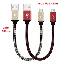 30 см/100 см Micro USB телефонный кабель Универсальный зарядный кабель провод для быстрой зарядки для Redmi 7A Note 6 pro s2/A2 lite Meizu m3s m5s M6S