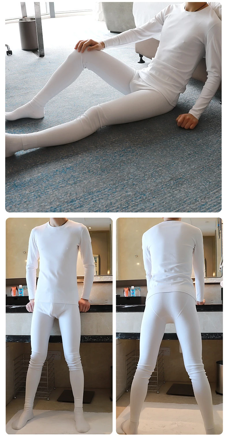 Men's Thermal Underwear Long Johns Male Winter Thick Thermo Sets