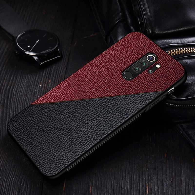 gold I coque, чехол, чехол, для Xiaomi Redmi Note 8 pro Note8 8pro на персонализированные модные кожаные узор силиконовый роскошный деловой чехол s - Цвет: gold