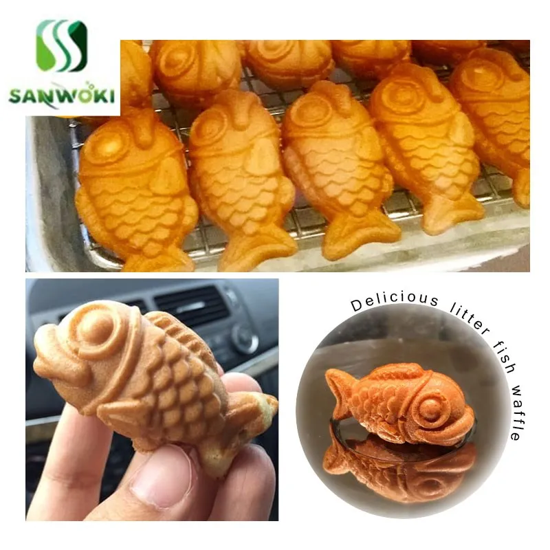 Электрическая мини машина для выпечки тортов приготовления вафель Taiyaki Cafe форма