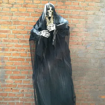 

Halloween Skull Skeleton Hanging Ghost Creepy Scary Party Christmas Holiday Atmosphere Scary Decoration Super Horror Props