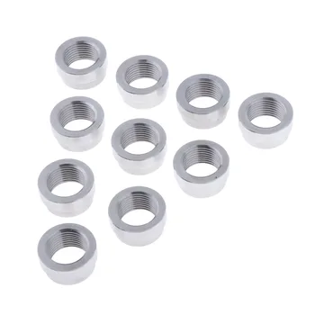 

10x Car Exhaust O2 Sensor Bung Plug Nut Mount 25MM M18X1.5 Weld on Fittings