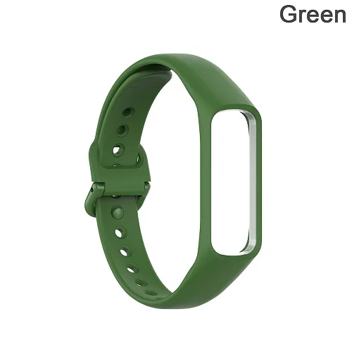 Спортивный смарт-браслет ремешок браслет для samsung Galaxy Fit-e Fit E R375 Замена часов ремешок резиновый регулируемый браслет - Цвет: Зеленый
