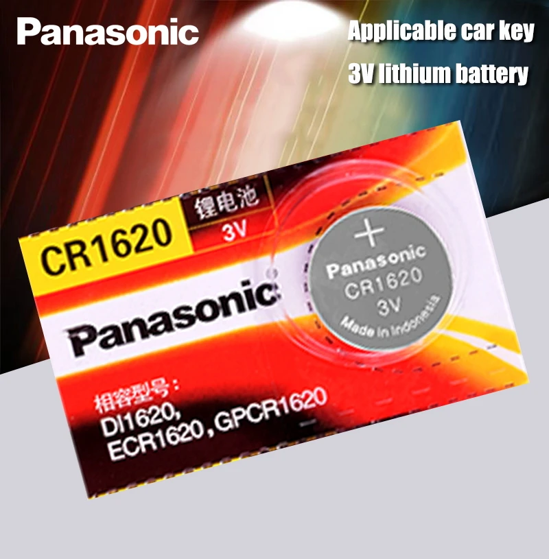 Оригинальный продукт Panasonic cr1620 кнопочные Аккумуляторы для часов 3 В литиевая