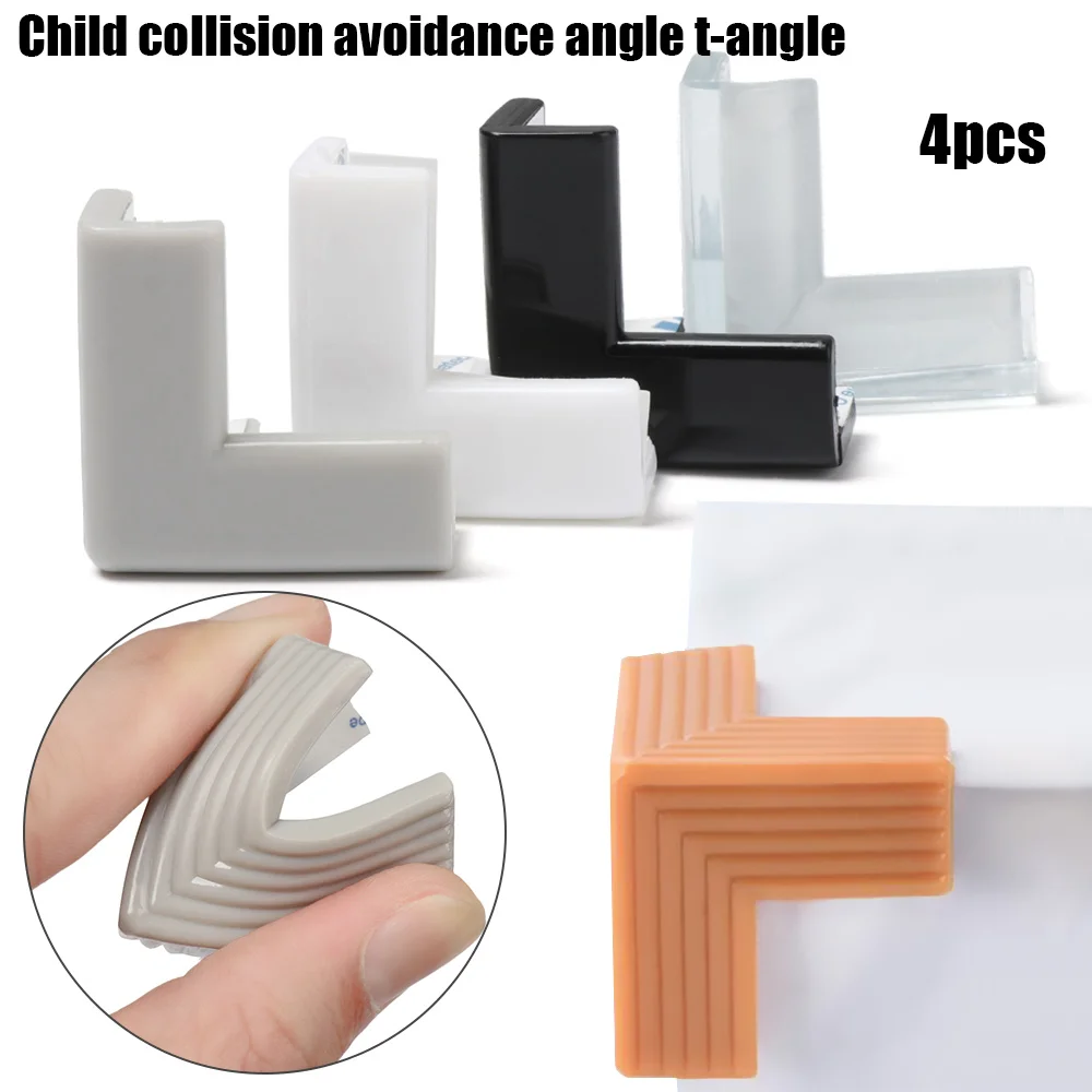 4PCS Baby Corner Safe Protector Soft Silicone Table Desk Corner Guard Edge Protection Cover Children Anticollision silicone table corner protector table corner protector table edge protector furniture anti collision strip