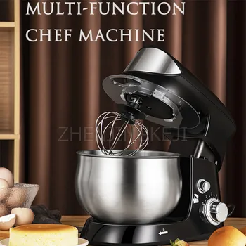 

Household Dough Mixer Chef Machine Stainless Steel 220V 3.5L Whisk Kneading Minced Meat Fresh Milk Blender Multifunction Cooking