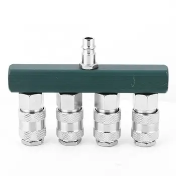 

4 Way Quick Connector 1/4in NPT Thread High Quality Air Hose Coupler Pneumatic Fittings