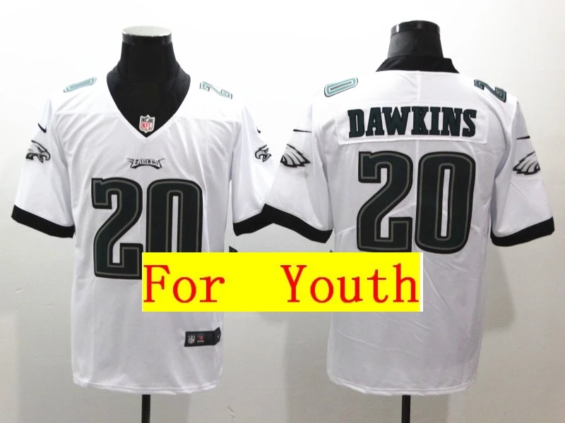Коричневый Youth Philadelphia Carson Wentz Brian Dawkins Nick Foles Fletcher Cox Vapor Untouchable Limited Jersey - Цвет: Коричневый