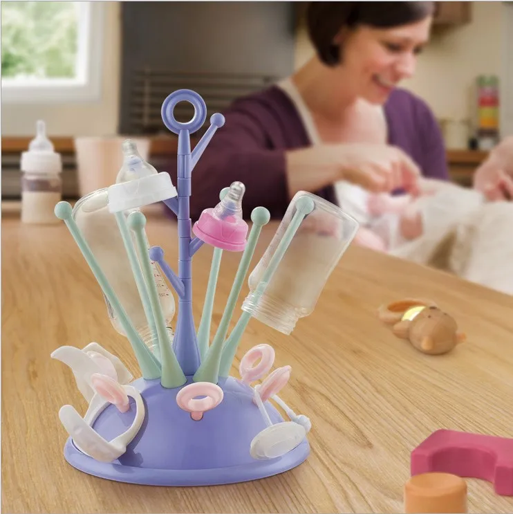 

NC Hanging Feeding Bottle Rack Feeding Bottle Drying Rack Dustproof Rack Draining Shelf Storage Box