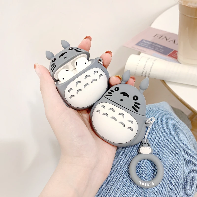 

Anime Cartoon Totoro Wireless Bluetooth Earphone Case For Apple Airpods Silicone Headphones Cases For Airpods2 Protective Cover