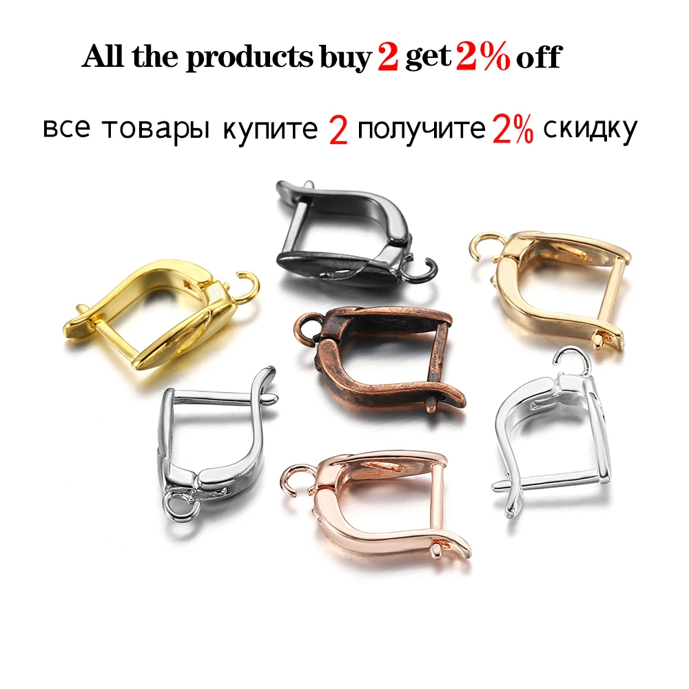 6-12 Teile/los Bronze Französisch Ohrring Haken Hebel Zurück Offene Schleife Einstellung Für DIY Schmuck Clips Verschluss, Die Entdeckungen zubehör – Detail 5
