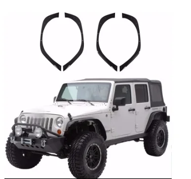 J064 стальные плоские фары для Jeep Wrangler JK 2007 2017 LANTSUN|Грязезащита| |