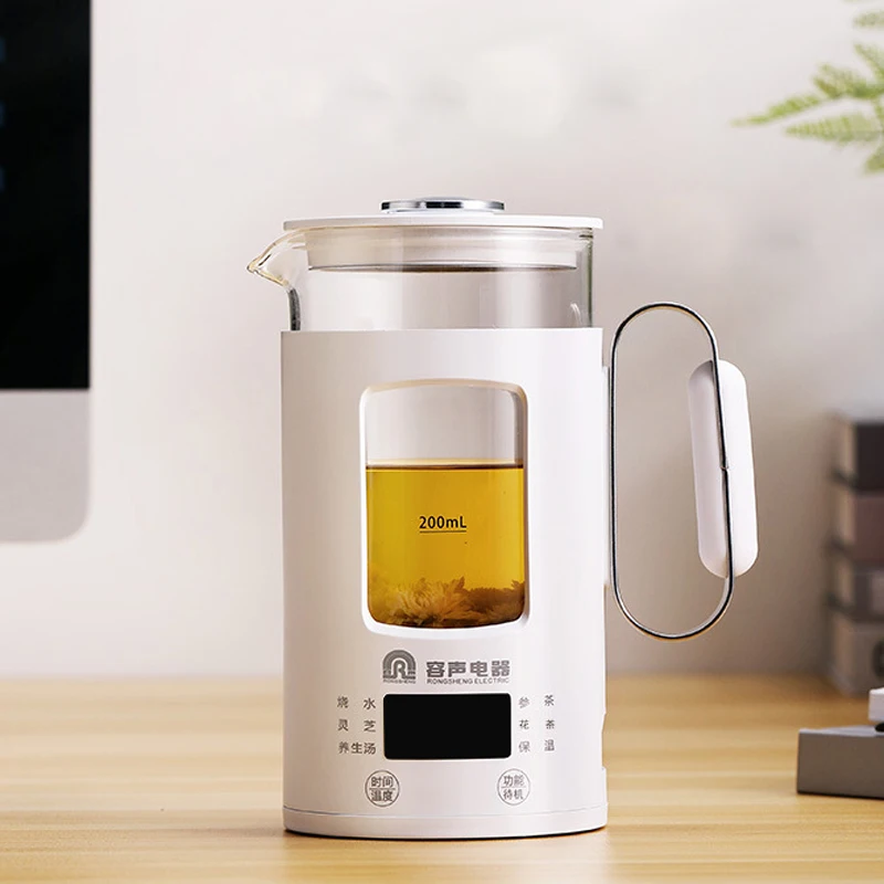 Электрический многофункциональный мини чайник 220 В портативный стеклянный для