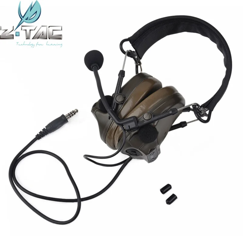 Тактические наушники Z Softair Peltor Comtac III гарнитура C3 авиационные военные ztac Airsoft
