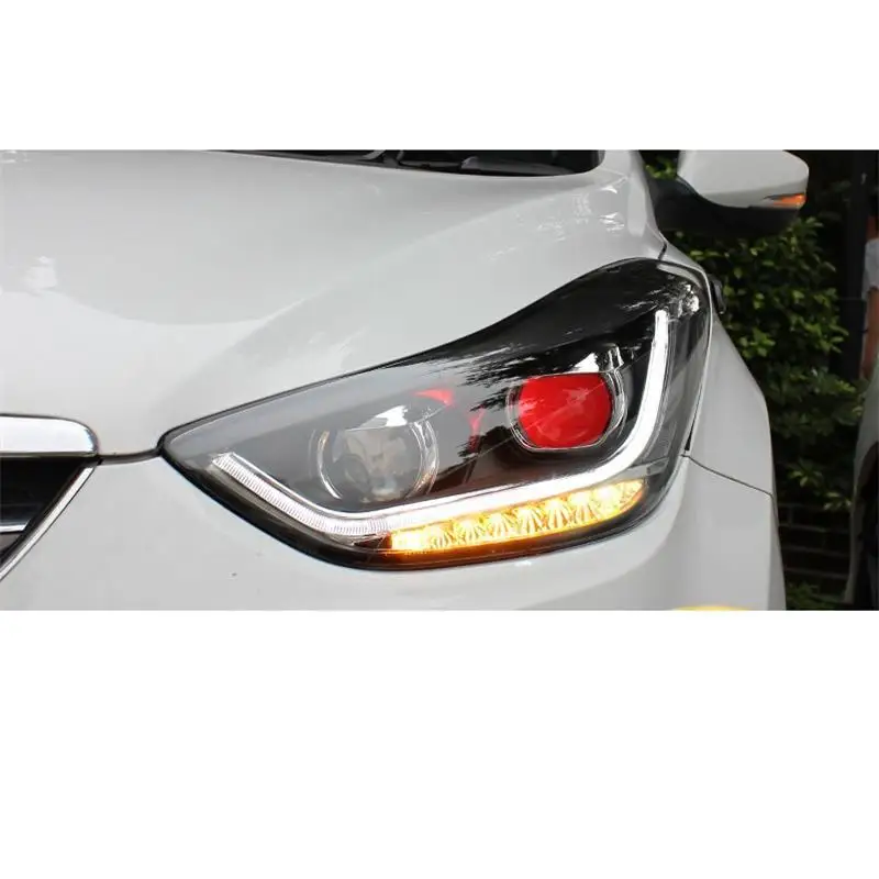 Luces Para авто аксессуары дневные ходовые Автомобильные светодиодные фары Задние Автомобильные фары в сборе 12 13 14 15 16 для hyundai Elantra