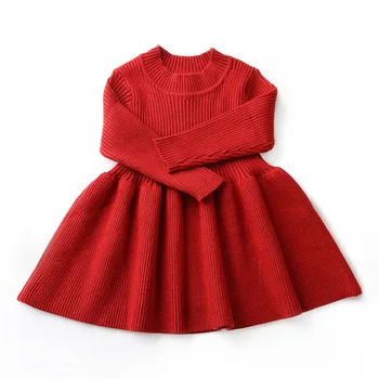 

Kids Sweaters Dresses for Girls Baby Girls Turtleneck Sweaters Newborn Girls Princess Dresses Christmas Clothing Flare Sleeve