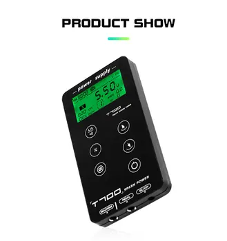 

Tattoo Power Supply Touch Screen T-700 Intelligent Digital LCD Makeup Dual Tattoo Power Supplies Set For Tattoo Machine
