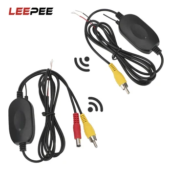 

LEEPEE 2.4G Wireless Reverse Backup Rearview Cam Video Transmitter Receiver Kit for Car Rear View Camera and DVD Monitor Screen