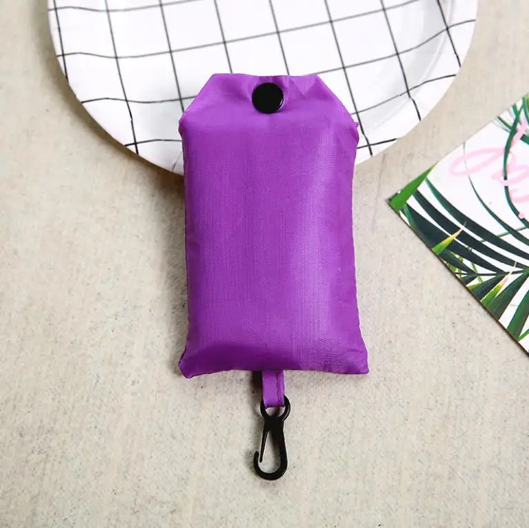 Сумка textil для покупок зеленая сумка для мобильного телефона сумка для покупок Экологичная Складная многоразовая Портативная сумка из полиэстера для путешествий - Цвет: purple