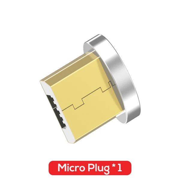 Магнитный мини-кабель-usb для samsung Xiaomi huawei Micro usb type C нейлоновый Плетеный светодиодный кабель USB C для IPhone X XS Max - Цвет: Micro Plug No Cable