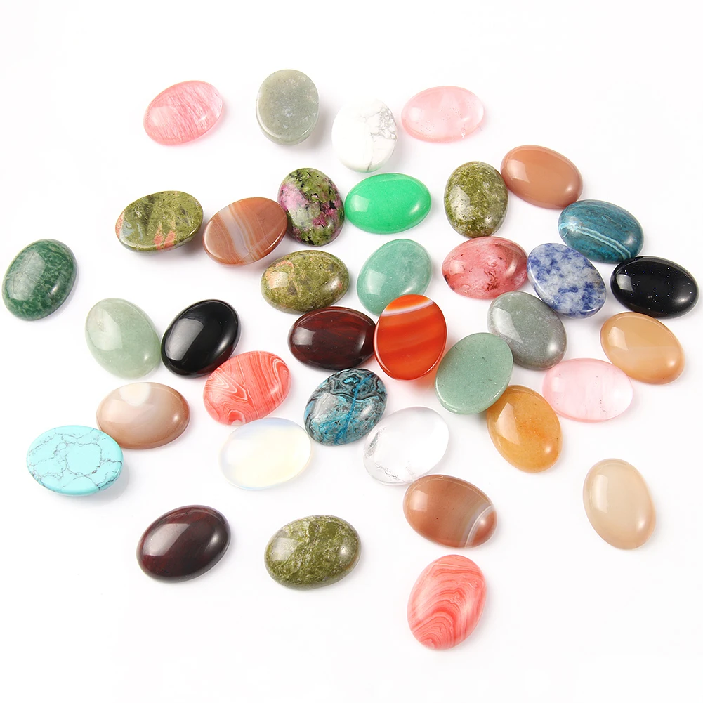 

10pcs/lot Mixed Natural stone Oval Round CAB CABOCHON teardrop Wholesale Pink Quartz/Turquoises stone beads