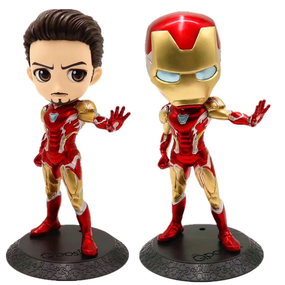 

Avengers Endgame Iron Man MK50 Nano Suits Q Ver. Action Figure Anime Movie Avengers 4 Tony Stark Model Toys Ironman Figurine