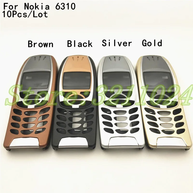 10 шт. Новый чехол для Nokia 6310i Корпус Корпуса 6310 батарейка средняя рамка передняя