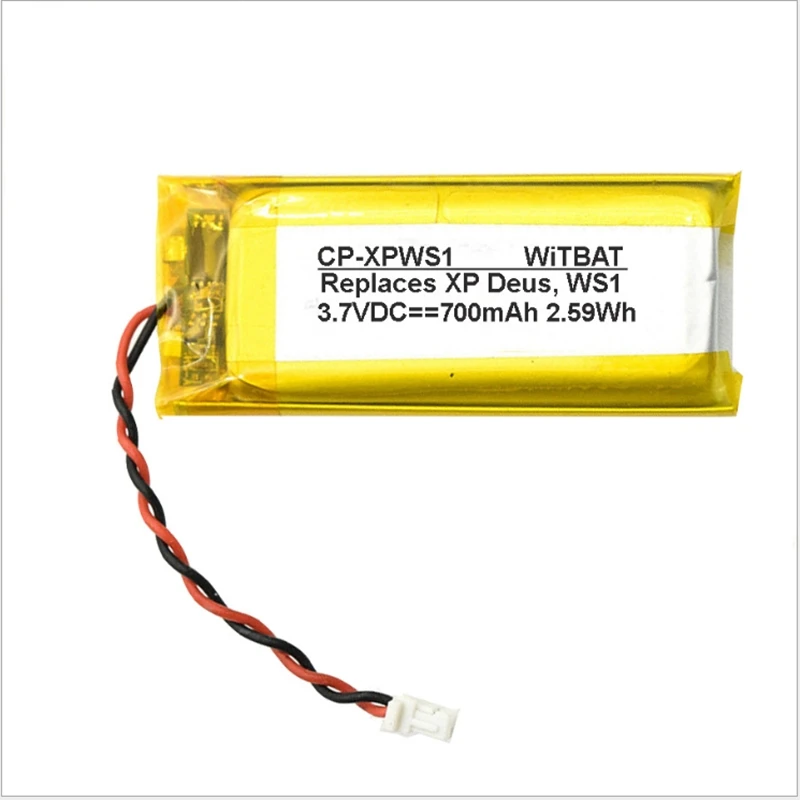 Ttvxo 700 mah bateria para detector de metais xp deus ws1 ws2 ws3 ws4