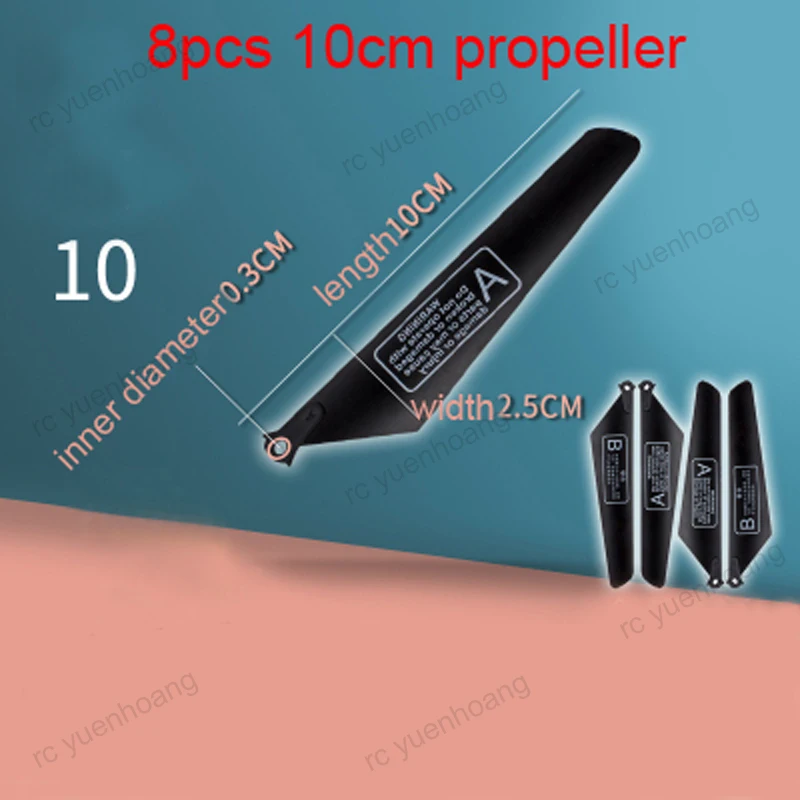 Hélices Avion RC 8-24cm 4A/4B Lot 2 Pièces