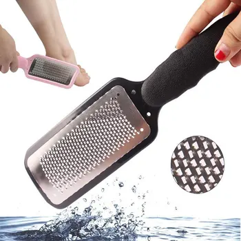 

Pedicure Feet Care Stainless Metal Handle And Double-Sided Foot File Fine Grit Sanding Cloth Foot Rasp And Files Refill