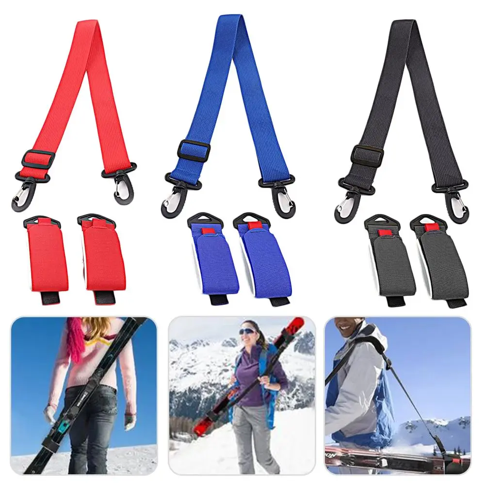 1PC Snowboard Strap Ski Shoulder Strap Adjustable Hand held Double