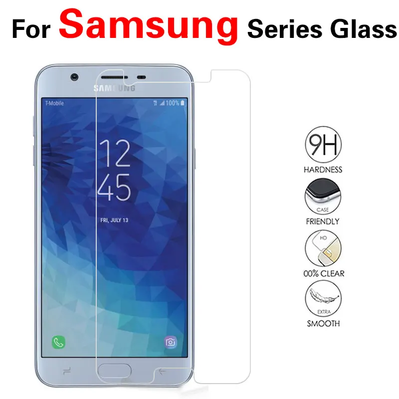 Temperato Film Glass Per Samsung Galaxy J7 Nxt Core Prime Stella Protezione Dello Schermo Di Front Cover Trasparente 9H Durezza Del Film Vetro + Panno