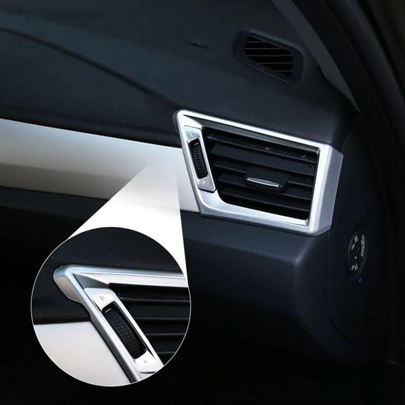Автомобильный Стайлинг хромированная консоль боковая воздушная розетка рамка декоративная накладка для BMW X1 E84 2011- интерьерные авто наклейки