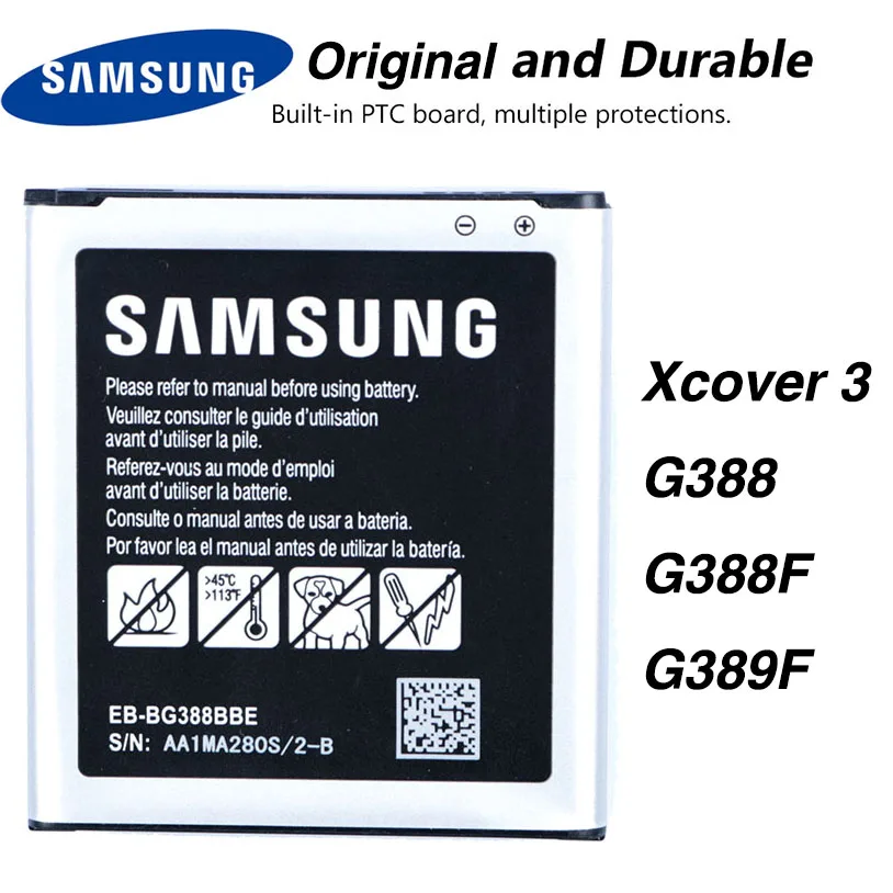 Оригинальный аккумулятор Samsung для Galaxy Xcover 3 G388 G388F G389F телефона с аккумулятором на