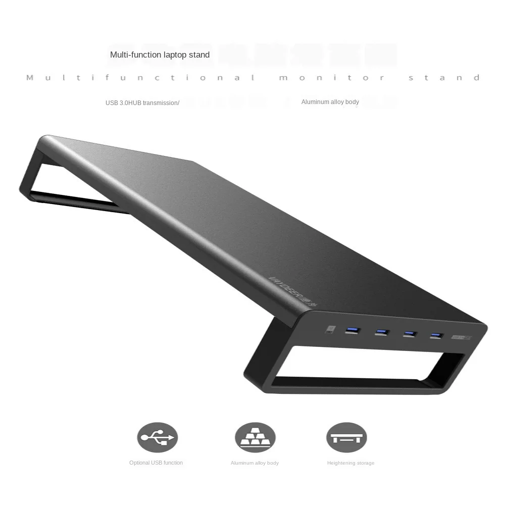 PROD 1005001415465325 Deer for Computer Elevated Rack for Display
Desktop Screen Desktop Storage Base Aluminum Alloy Bracket USB Office
Storage