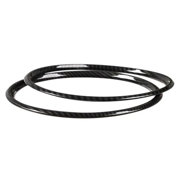 

for Ford Mustang Mustang (2015-2017) Car Interior Carbon Fiber Mustang Mustang Horn Ring 2Pcs