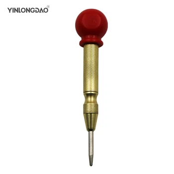 1Pc HSS Center Punch Stator punching Automatic Center Pin Punch Spring Loaded Marking Drilling Tool With Protective Sleeve automatic center pin punch strike spring loaded strating marking hole tool breaker 8 jdh99