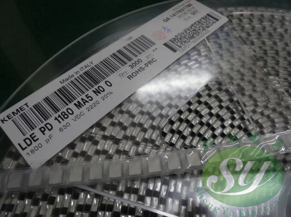 50 шт. KEMET патч LDE 2220 0,0018 мкФ/630 V 1.8nf 1800pf 1n8 DEPD1180MA